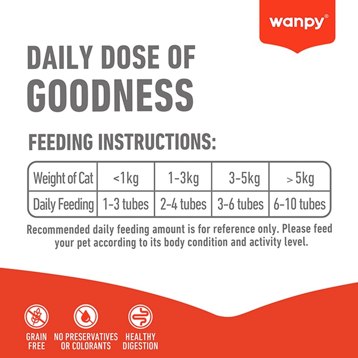 Wanpy Super Foods Creamy  Cat Treat with Chicken Pumpkin & Kale 70g