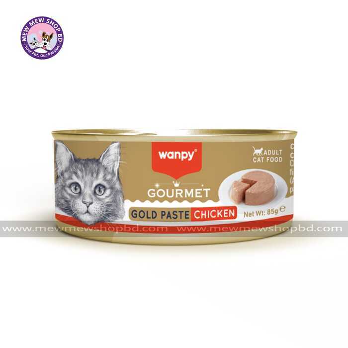 Wanpy Gourmet Gold Paste Can Adult Chicken 85g