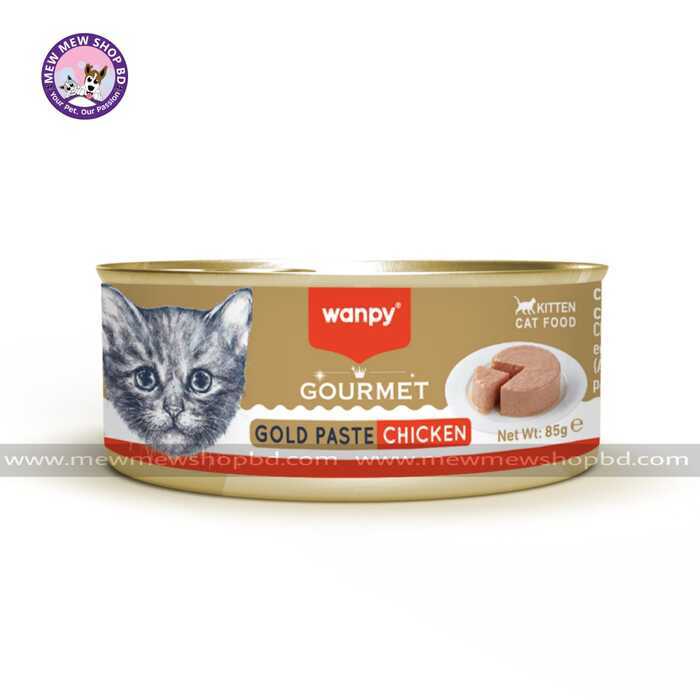 Wanpy Gourmet Gold Paste Can Kitten Chicken 85g