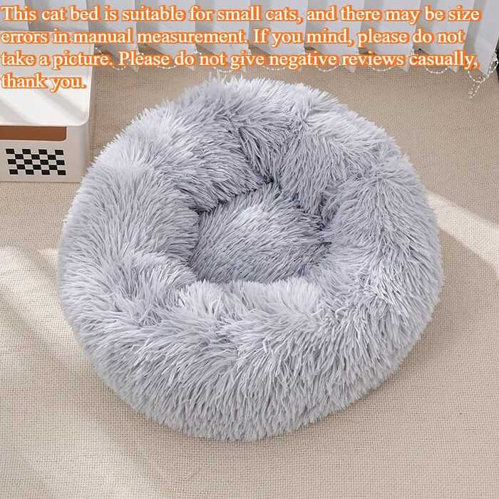 Round Plush Pet Bed House Super Premium Soft and Warm For Pets