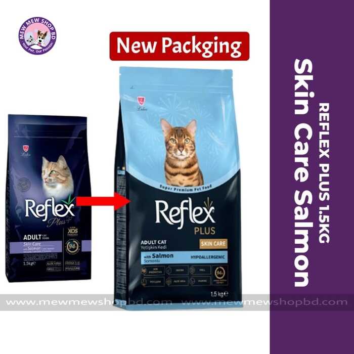 Reflex Plus Adult Cat Food Skin Care with Salmon 1.5kg