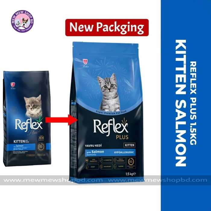 Reflex Plus Kitten Cat Food with Salmon 1.5 kg
