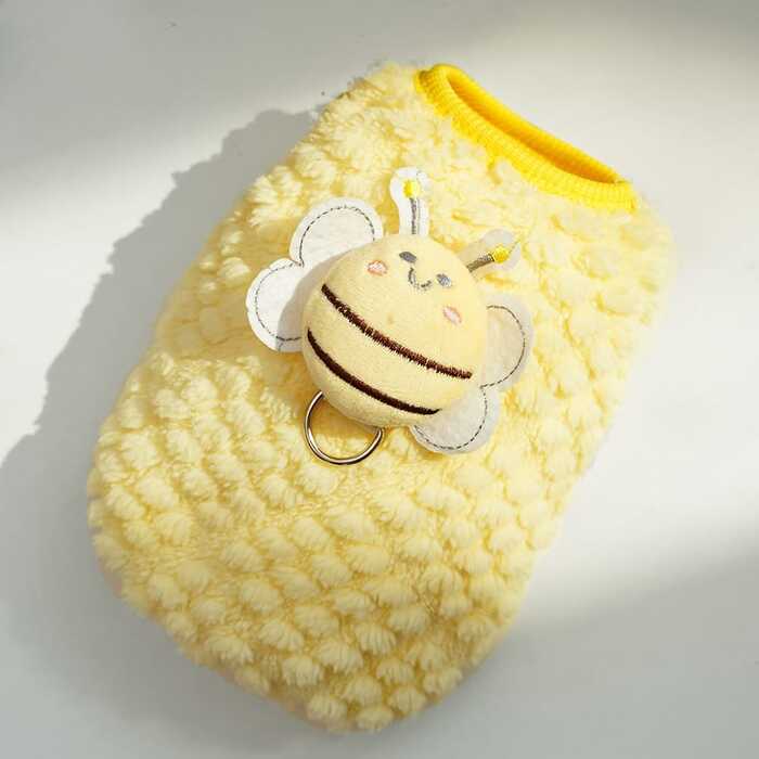 Bee Design Pet Cat & Puppy Sleeveless Sweater Dress Soft and Comfortable ( No Exchange )