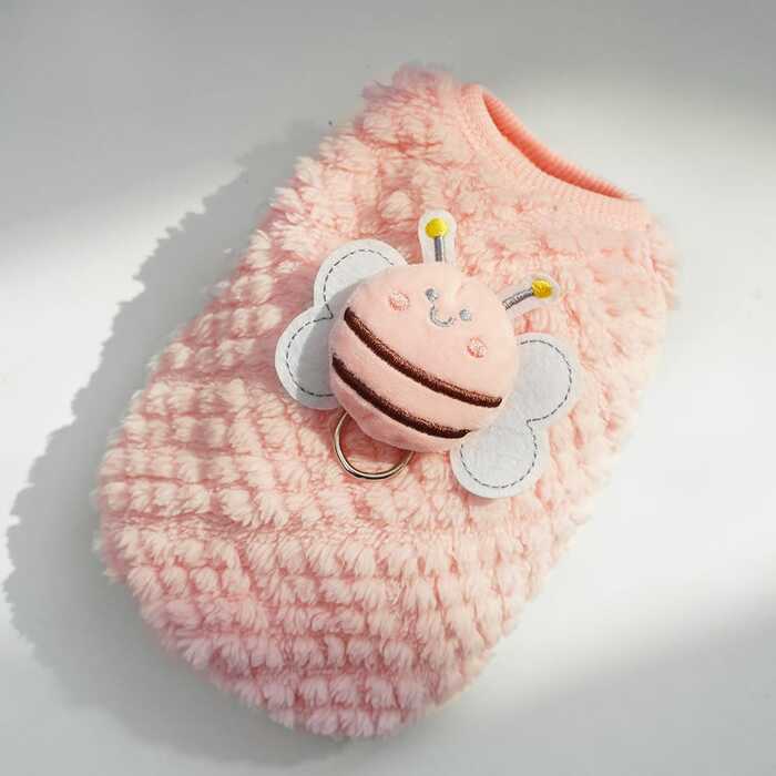 Bee Design Pet Cat & Puppy Sleeveless Sweater Dress Soft and Comfortable ( No Exchange )