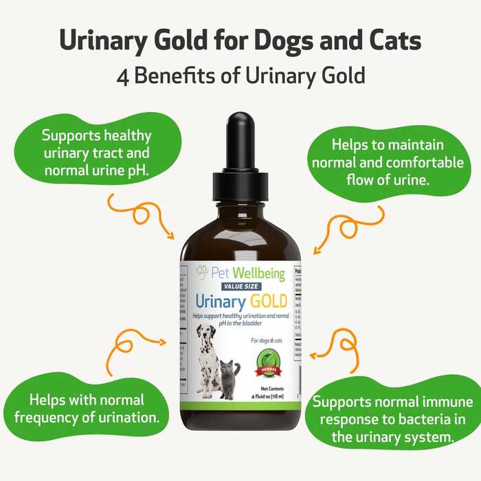 Pet Wellbeing Urinary Gold for Dogs and Cats 118ml