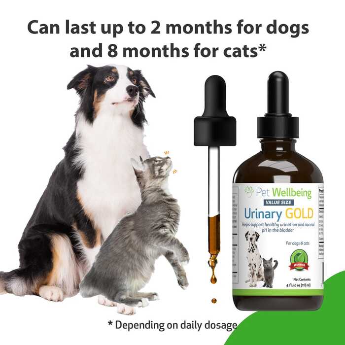 Pet Wellbeing Urinary Gold for Dogs and Cats 118ml