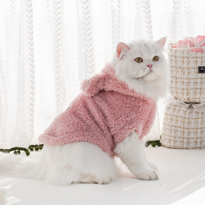 Rabbit Ear Designed Classic Warm Hoodie Sweater / Dress for Pet Cat & Puppy ( No Exchange )