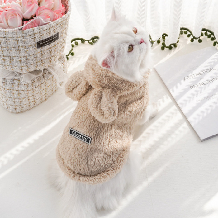 Rabbit Ear Designed Classic Warm Hoodie Sweater / Dress for Pet Cat & Puppy ( No Exchange )