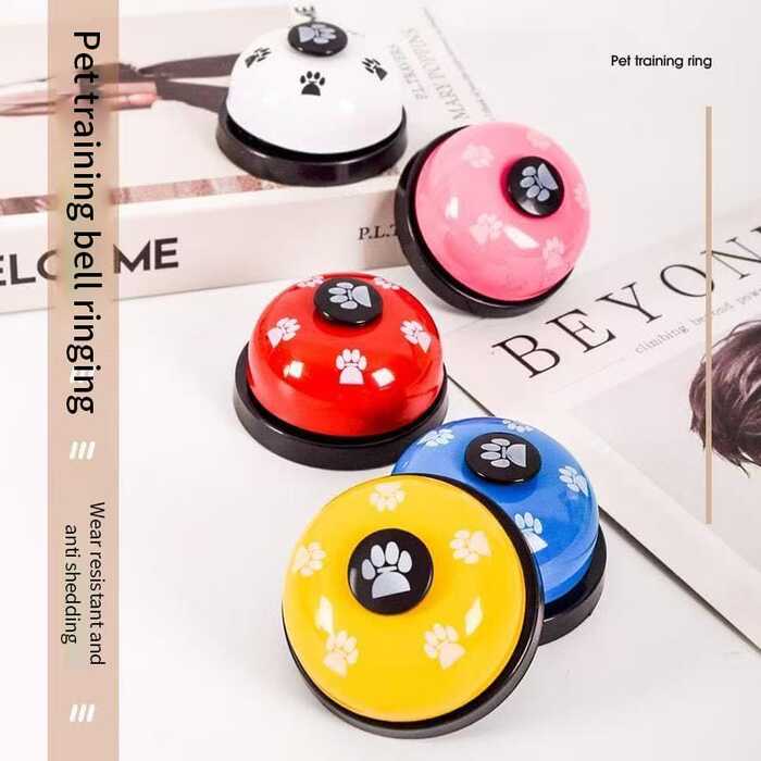 Cat Dog Feeding Dinner Bell Toy Pet Training Ring Bell Educational Toy Pet Training