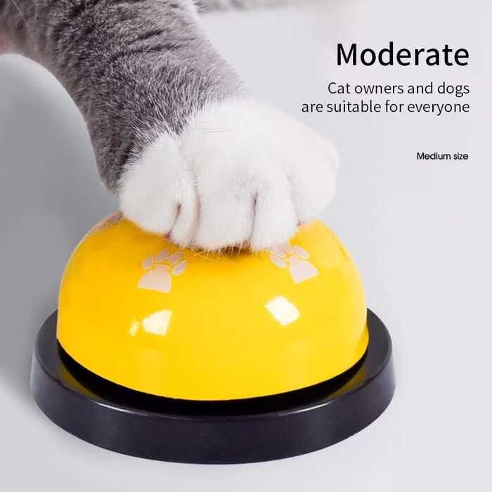 Cat Dog Feeding Dinner Bell Toy Pet Training Ring Bell Educational Toy Pet Training