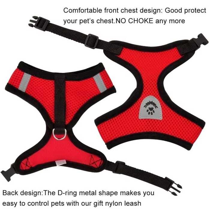 Cat Jacket Harness Harness And Leash Set Puppy Cat Vest Harness