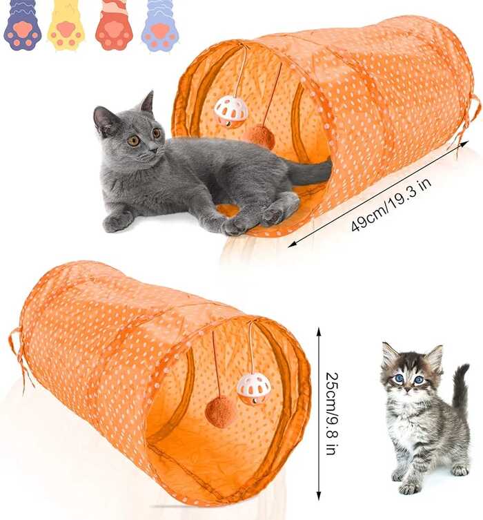 28pcs Pet Cat Toy Set with Tunnel Toy