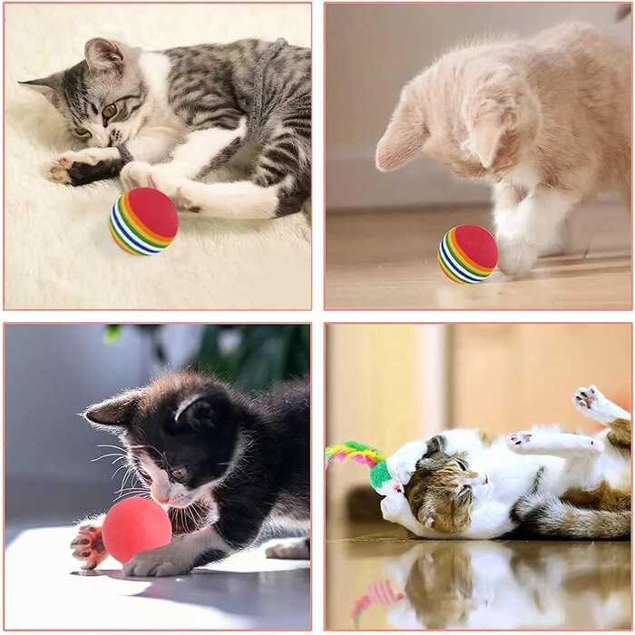 28pcs Pet Cat Toy Set with Tunnel Toy