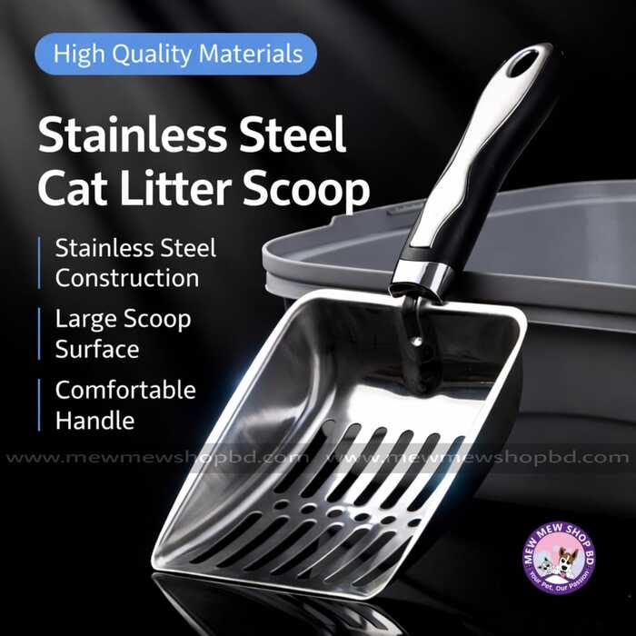 High Quality Materials Stainless Steel Cat Litter Scoop