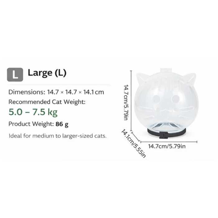 Cat Anti-Bite Headcover Breathable Helmet Protective Cats Prevent Biting Transparent Head Shield for Grooming