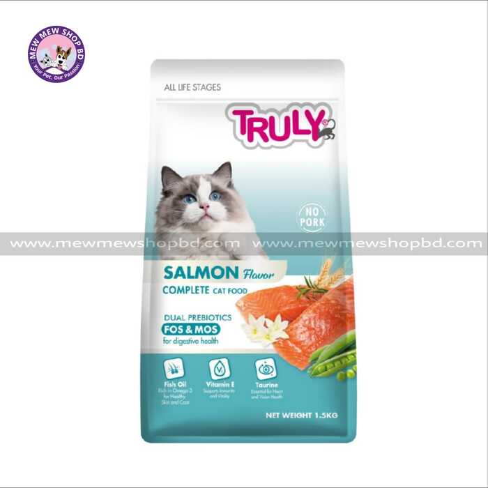 Truly All Life Stage Dry Cat Food Salmon 1.5KG