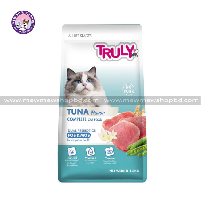 Truly All Life Stage Dry Cat Food Tuna 1.5KG