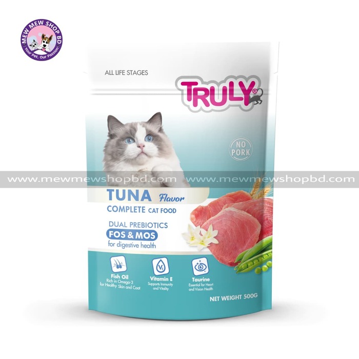 Truly All Life Stage Dry Cat Food Tuna 500gm