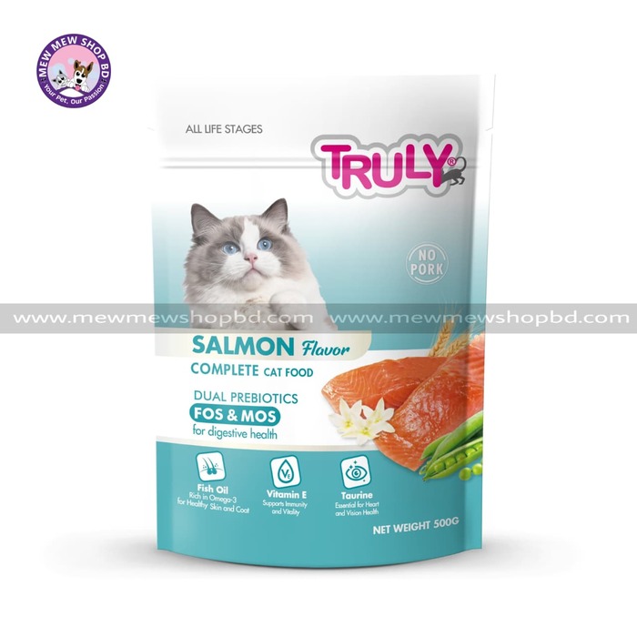 Truly All Life Stage Dry Cat Food Salmon 500gm