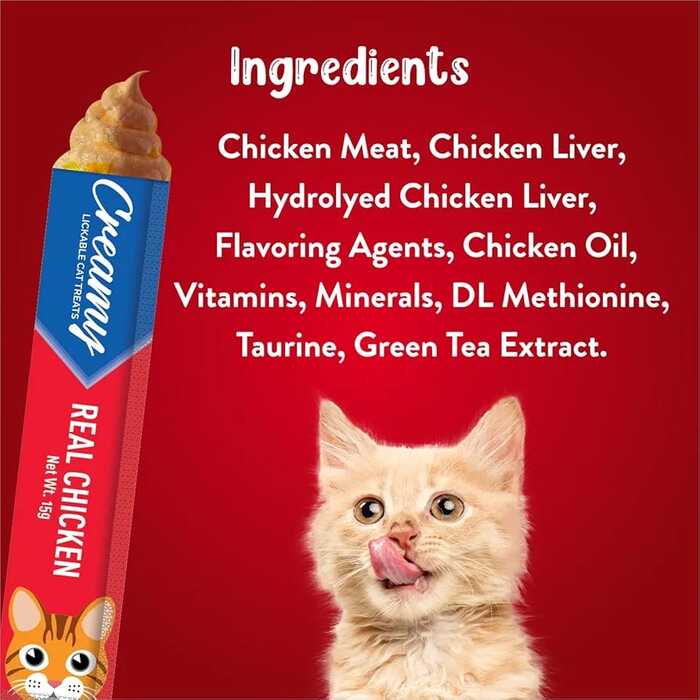 Drools Creamy Lickable Cat Treats with Real Chicken (15g x 5 Pack)