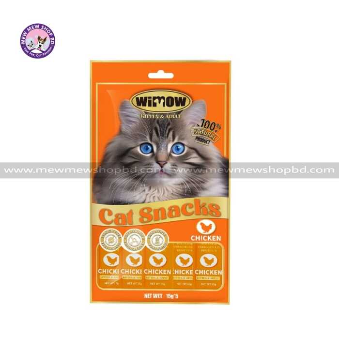 Wimow Grain Free Creamy Chicken Treat 75g (15g x 5)