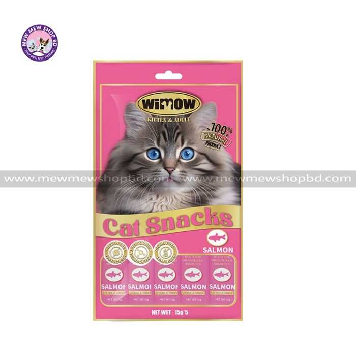 Wimow Grain Free Creamy Salmon Treat 75g (15g x 5)