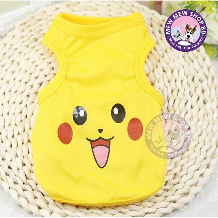 Cute Cat Tshirt Pet Cartoon Clothing Summer Dress / Shirt  ( No Exchange)
