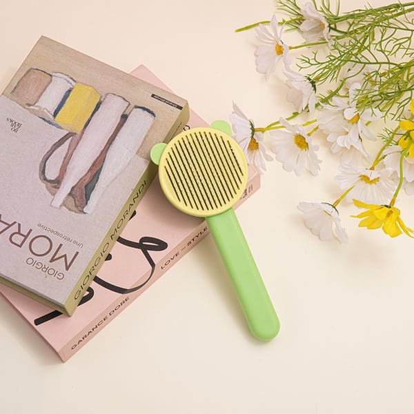 Pet Cat & Dog Self Cleaning Grooming Brush Hair Remover For Grooming