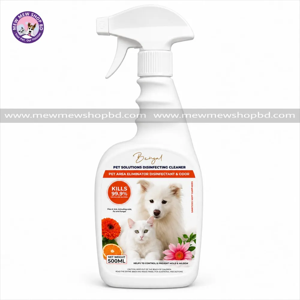 Bengal Pet Solutions Disinfecting Cleaner Spray for Disinfectant & Odor Remover 500ml