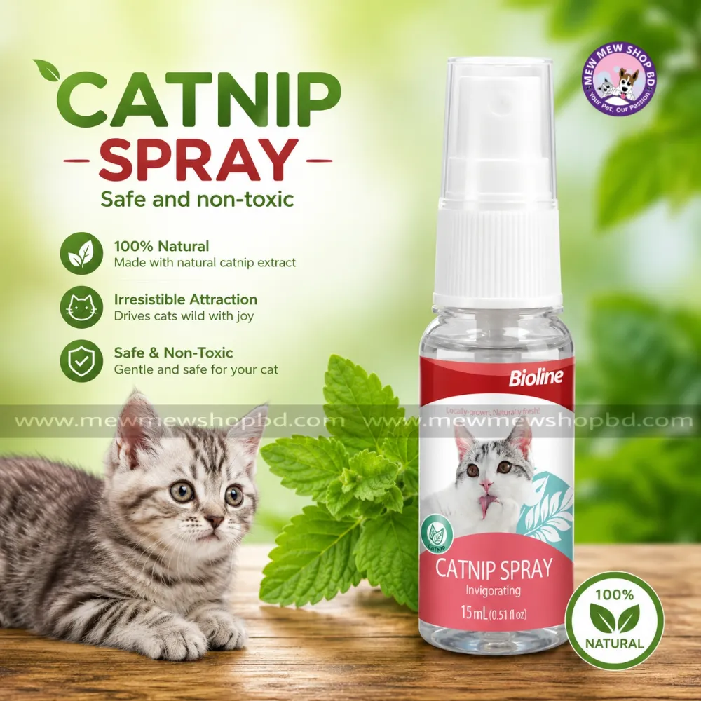 Bioline Catnip Spray for Cats 15ml