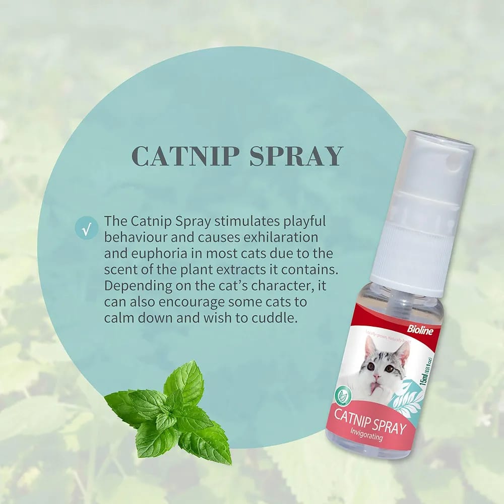 Bioline Catnip Spray for Cats 15ml