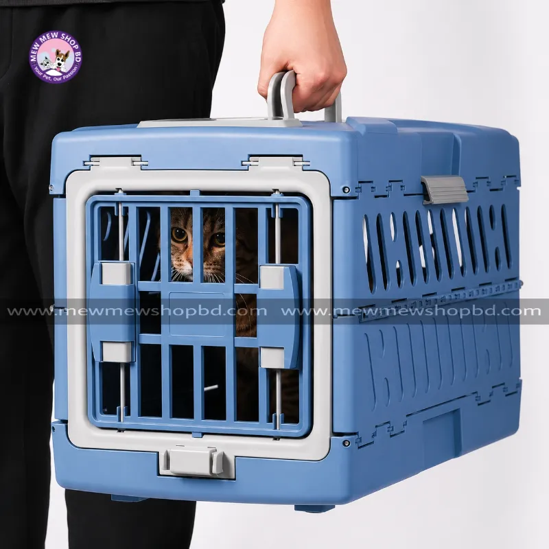 Collapsible Extra Large Size Portable Carrier Box Cage for Pet Cat Puppy & Others