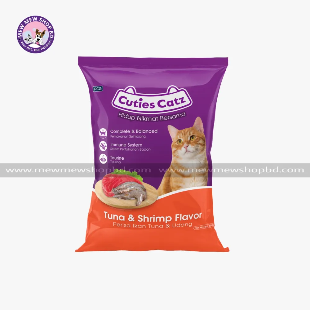 Cuties Catz Dry Cat Food with Tuna & Shrimp Flavor 350g