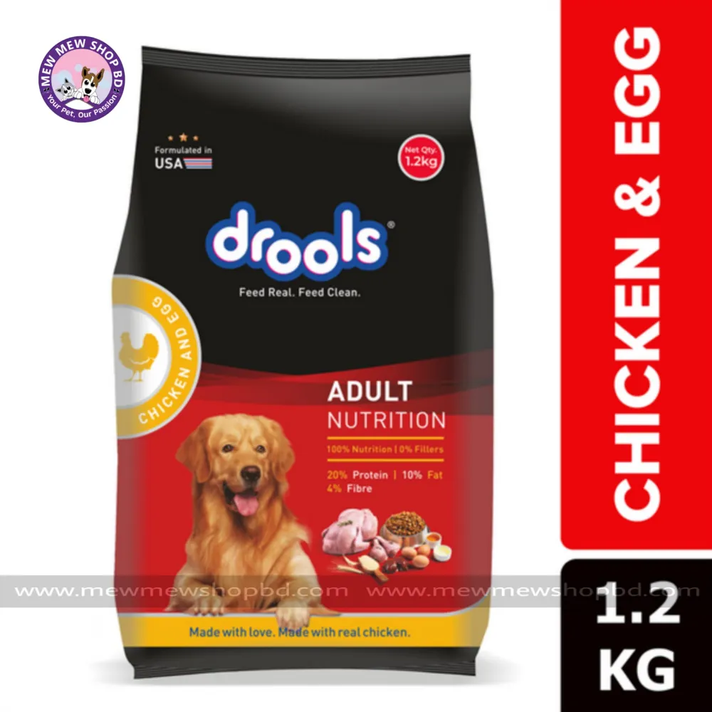 Drools Adult Dog Food Chicken & Egg 1.2kg