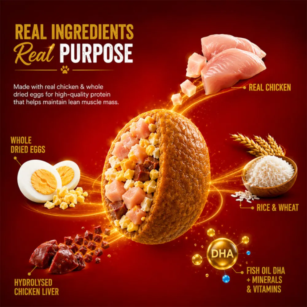 Drools Adult Dog Food Chicken & Egg 3kg