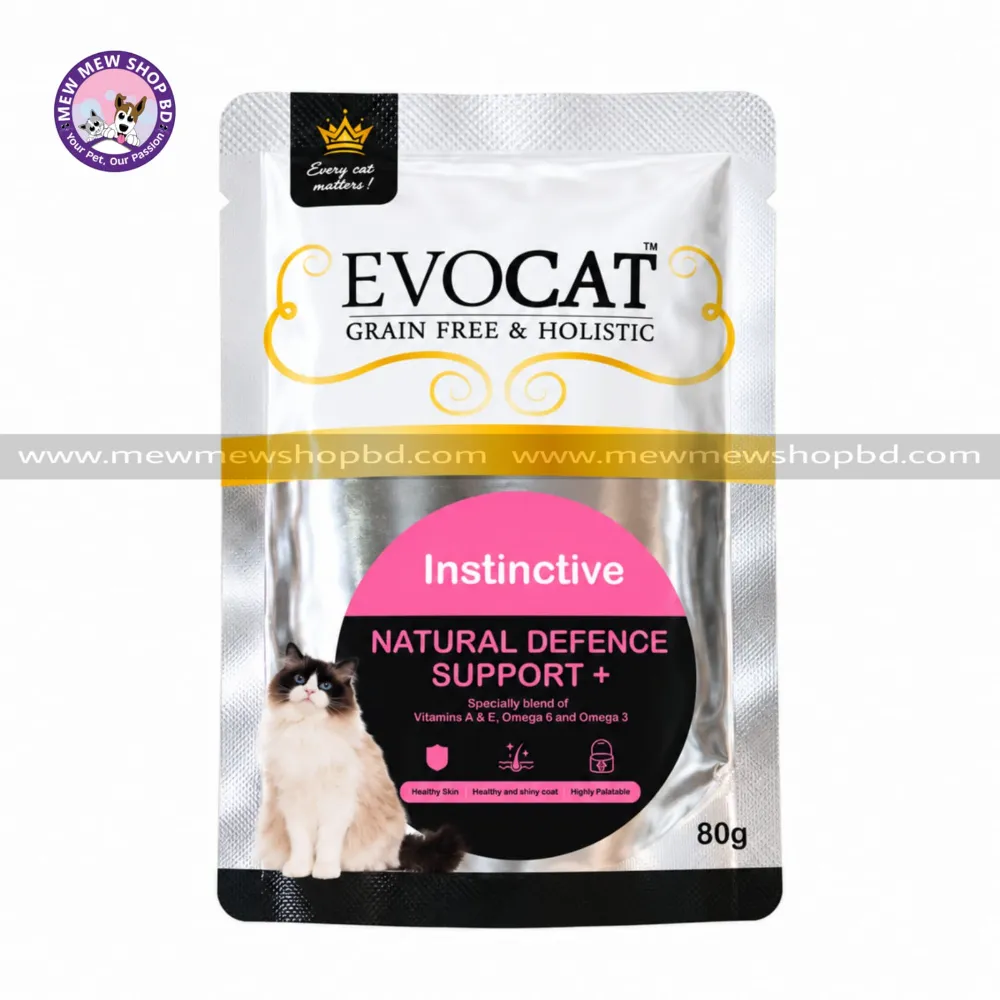 EvoCat Grain Free & Holistic Instinctive All Life Stage Cat Pouch 80g