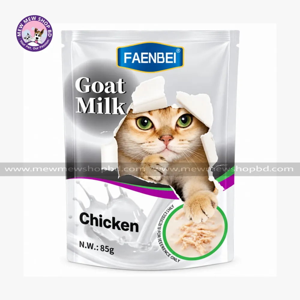 Faenbei Goat Milk Cat Pouch With Chicken 85g