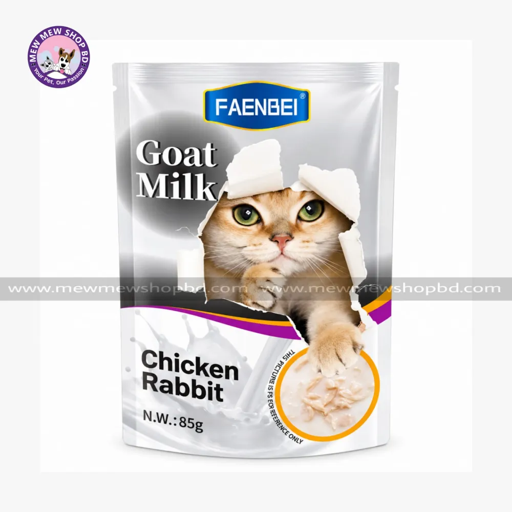 Faenbei Goat Milk Cat Pouch With Chicken & Rabbit 85g
