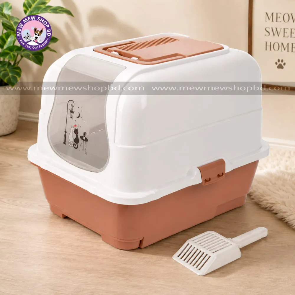Fully Closed Drawer System Cat Litter Box with Proper Ventilation for Pet Cat (Inside Dhaka Only)