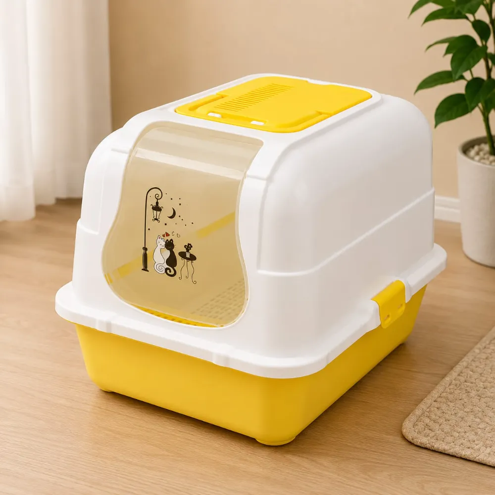 Fully Closed Drawer System Cat Litter Box with Proper Ventilation for Pet Cat (Inside Dhaka Only)