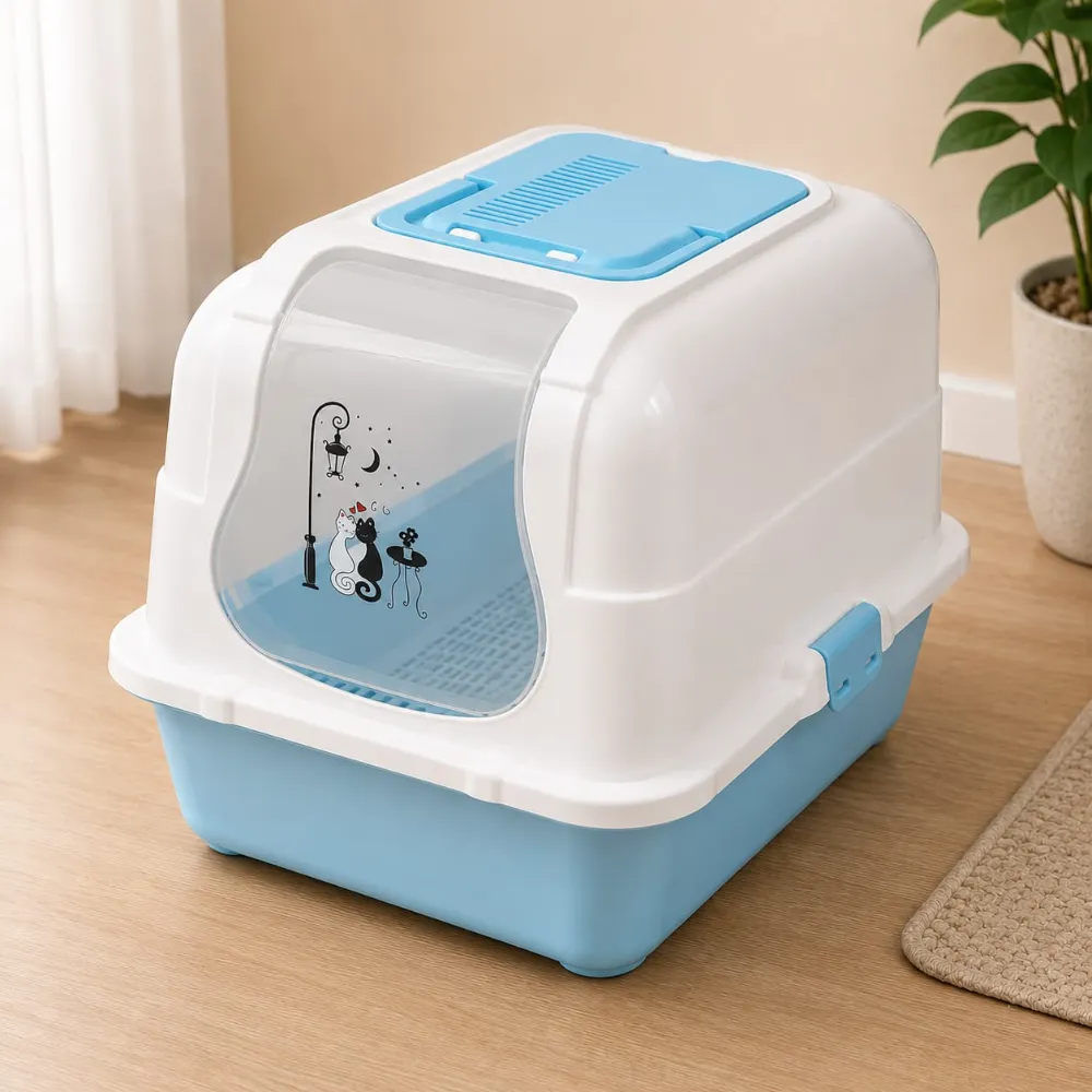 Fully Closed Drawer System Cat Litter Box with Proper Ventilation for Pet Cat (Inside Dhaka Only)