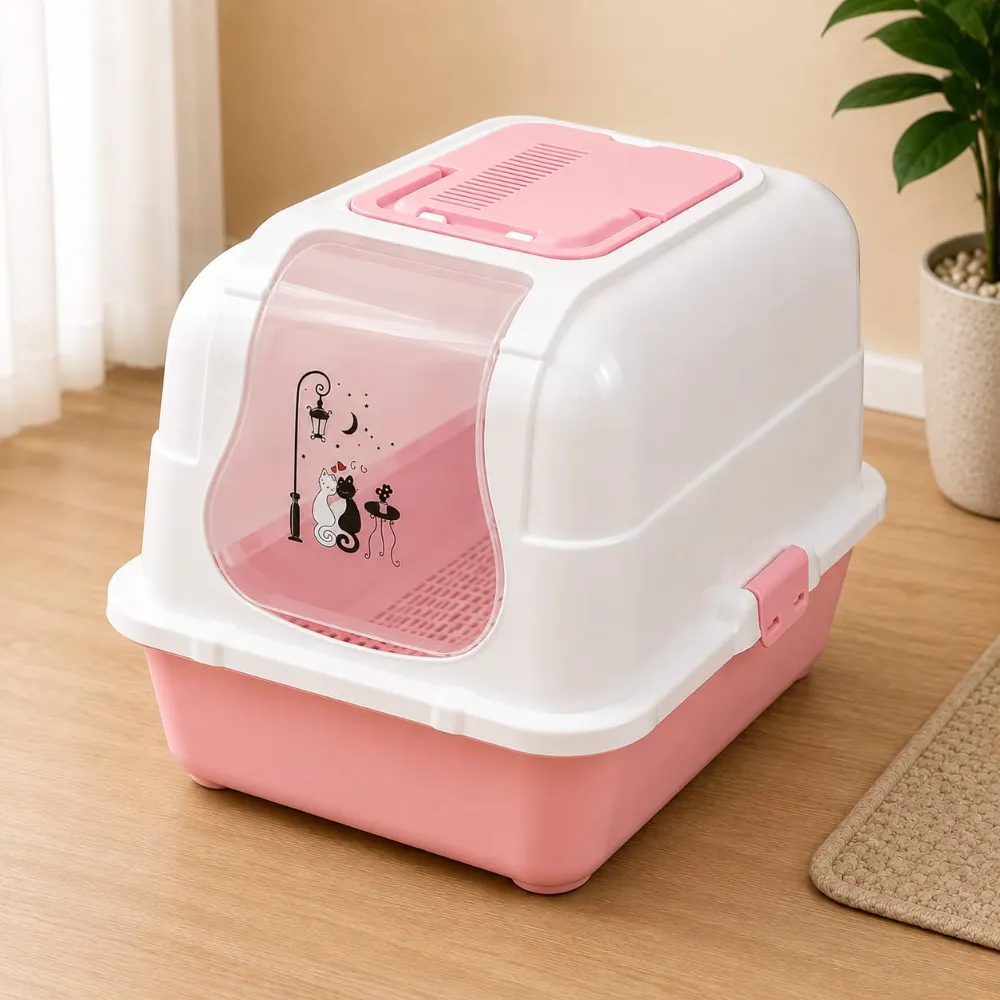 Fully Closed Drawer System Cat Litter Box with Proper Ventilation for Pet Cat (Inside Dhaka Only)