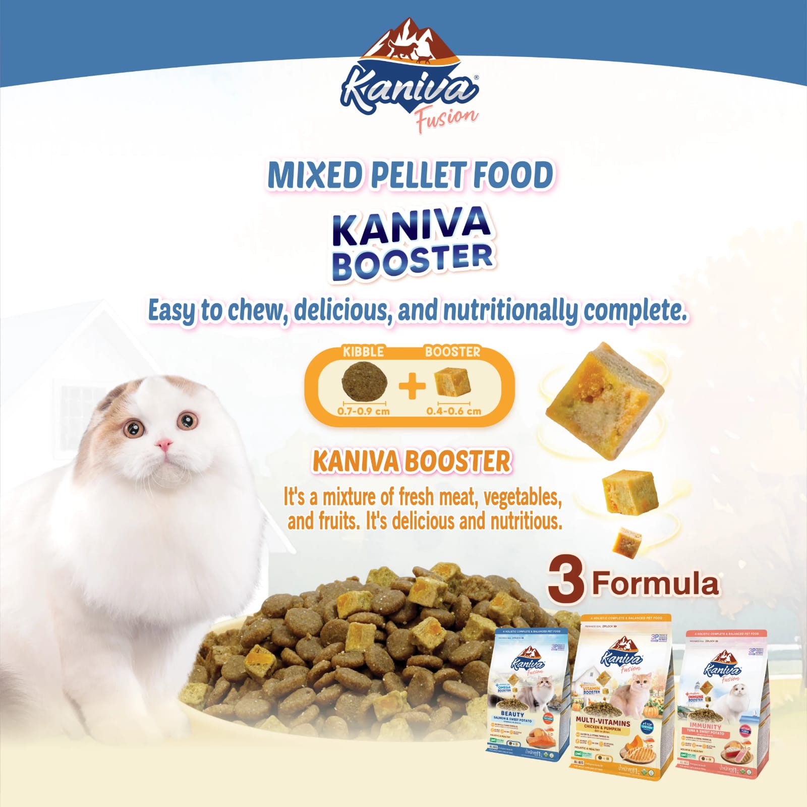 Kaniva Fusion Beauty (Skin & Coat) Salmon & Sweet Potato for Adult & kitten