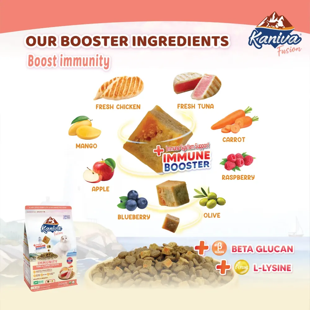 Kaniva Fusion Immunity (Digestive Care) Tuna & Sweet Potato for Adult & kitten
