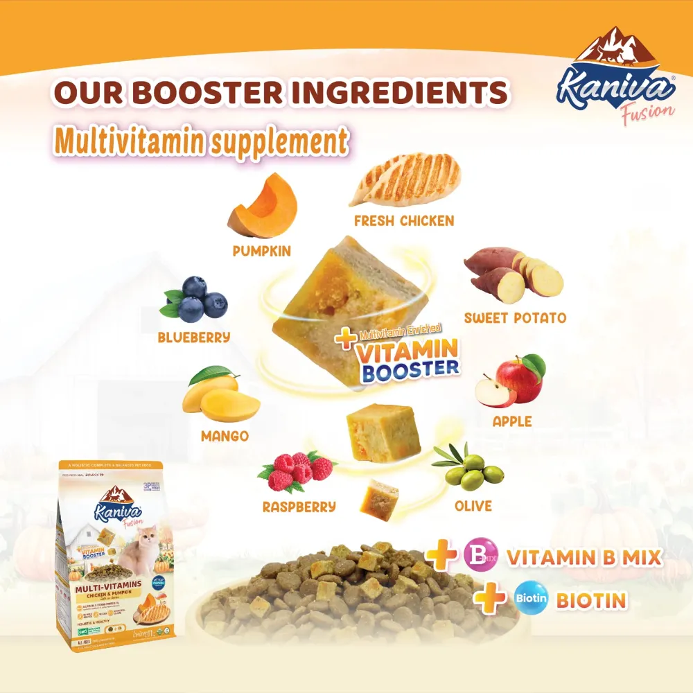 Kaniva Fusion Multivitamins Chicken & Pumpkin for Adult & kitten