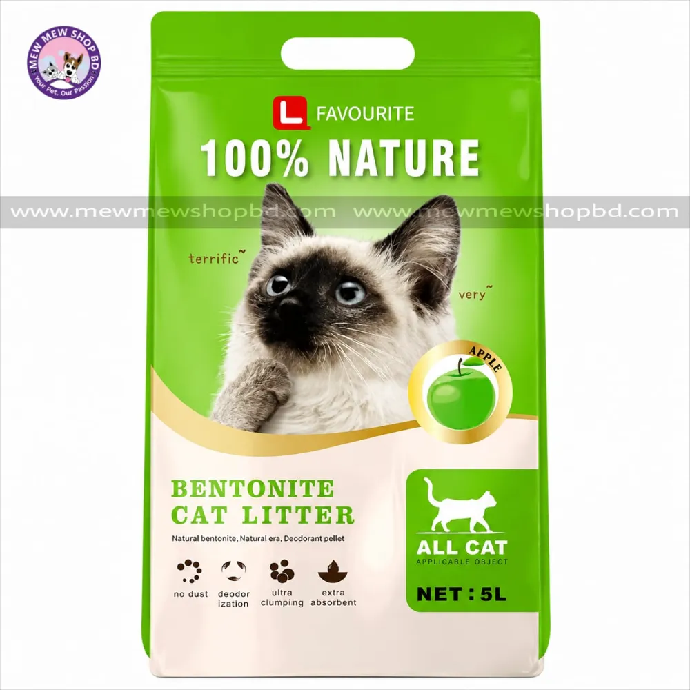 L Favourite Bentonite Cat Litter Apple Flavor 5L