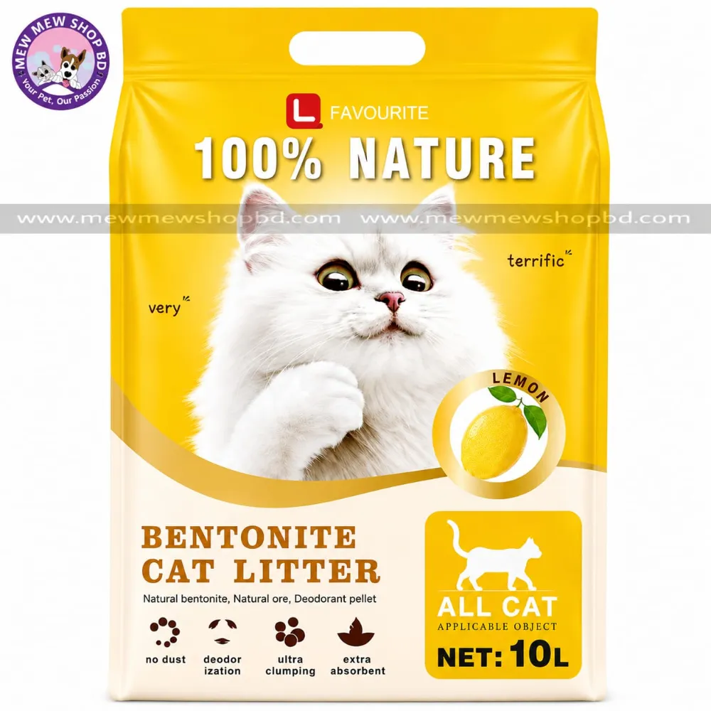 L Favourite Bentonite Cat Litter Lemon Flavor 10L