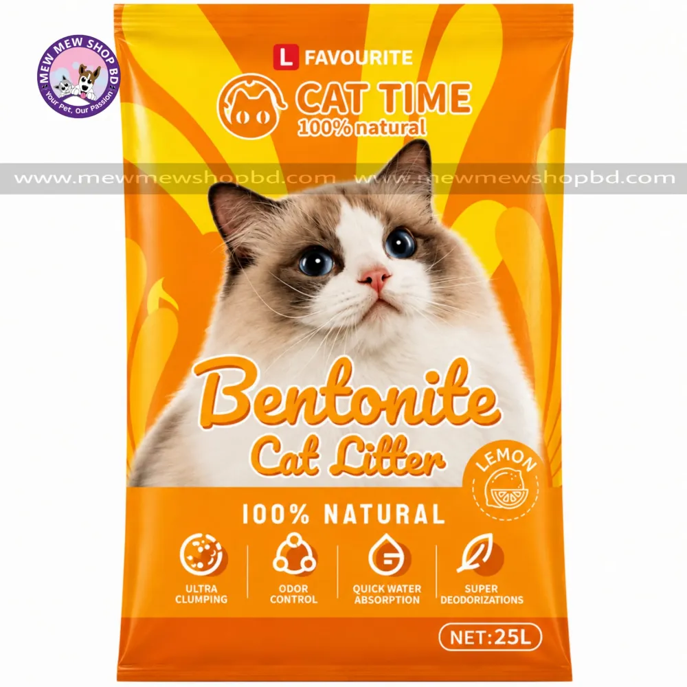 L Favourite Bentonite Cat Litter Lemon Flavor 25L(Outside Dhaka Only)