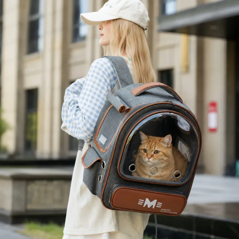 Moorpet Bubble View Ventilated Comfortable Carrier Backpack for Pet Cat