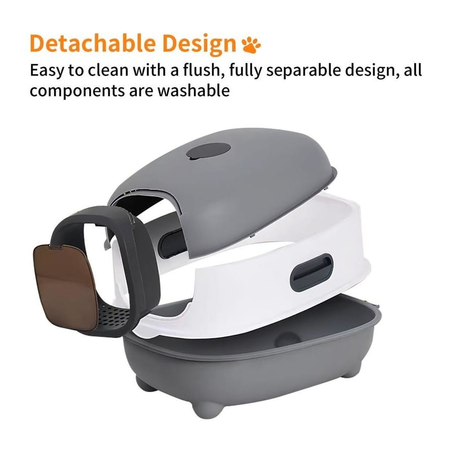 Multifunctional Premium Front Door Closed Litter Box with Scoop with Single Door (Inside Dhaka Only)